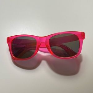 NWOT neon pink see through wayfarer sunglasses